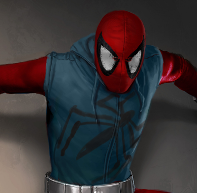 Arte conceptual del traje casero en ‘Spider-Man: Homecoming’