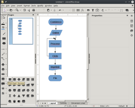 LibreOffice Draw Screenshot