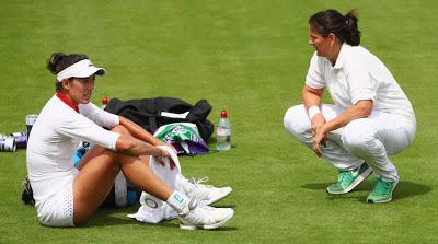 Garbiñe Muguruza hoy en la final de Wimbledon