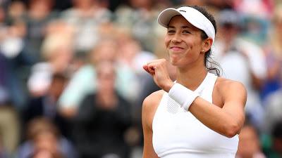 Garbiñe Muguruza hoy en la final de Wimbledon