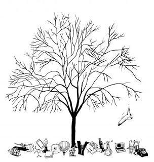 Representación de un simbólico «árbol de de las ideas» yermo