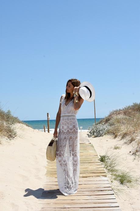 vestido blanco boho chic