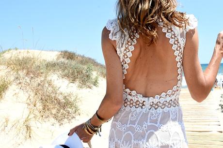 vestido blanco boho chic