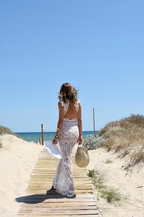 vestido blanco boho chic