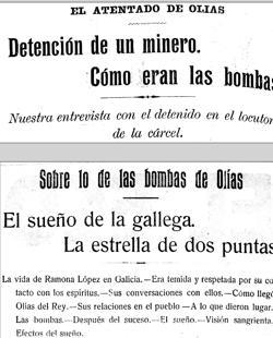 Las bombas de Olías de 1915 , ¿atentado, venganza o despecho?