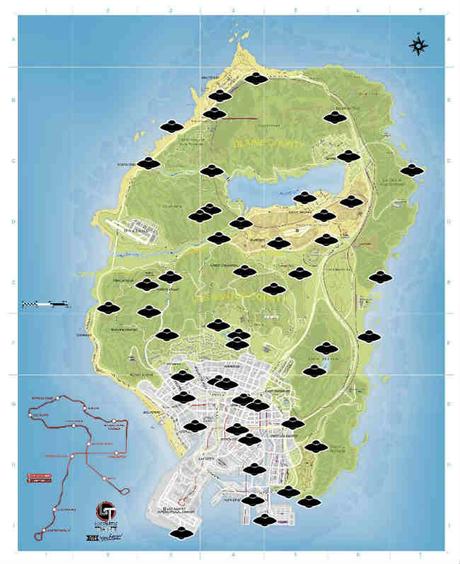 Mapa de las piezas de la nave espacial en GTA 5