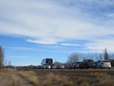 Ruta 237 cortada por acumulación de nieve (Ayer).-