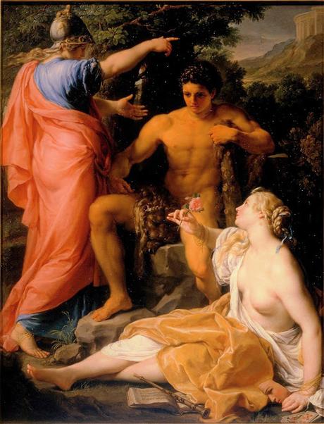 Hércules en la encrucijada, o un nuevo renacimiento que duraría tan poco como la virtud adormecida de los hombres.