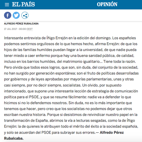 El regaño de Rubalcaba a Errejón y la apnea de Pablo Casado