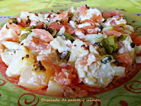 Ensalada de patata y salmón