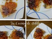 Tortilla salsa tomate brotes remolacha