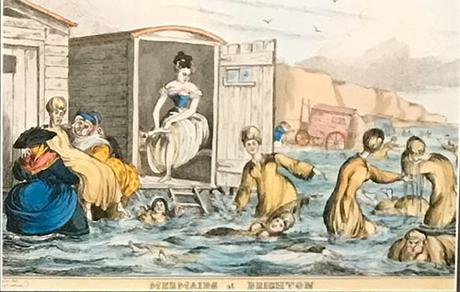 Mujeres tomando un baño en Brighton