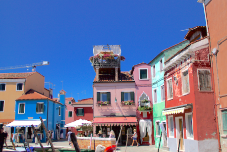 Burano y barrios de Cannaregio y Castello