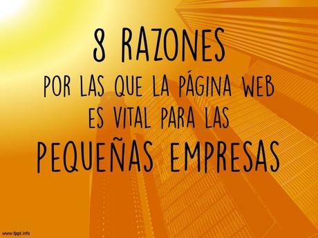 8 razones por las que una página web es vital para las pequeñas empresas