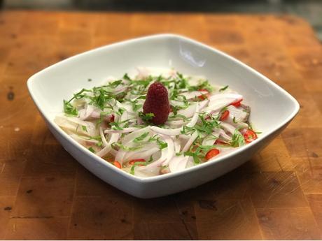 Ceviche de corvina