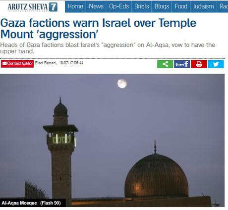 Organizaciones terroristas palestinas Hamas amenaza a Israel.