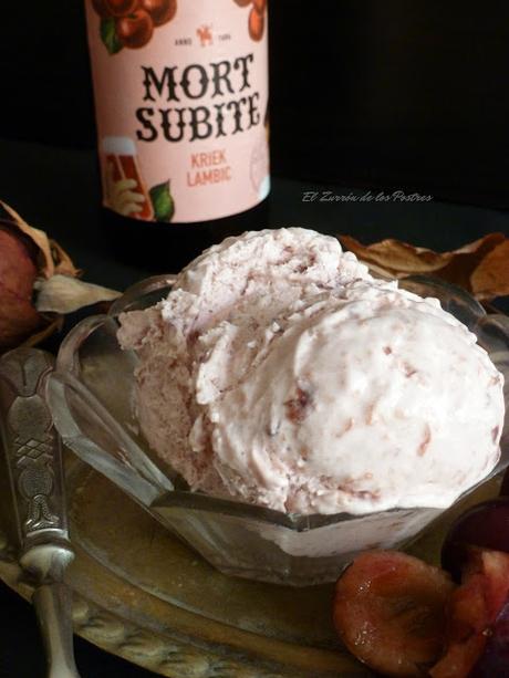 Helado Muerte Súbita (Cerveza de Cereza y Cerezas)