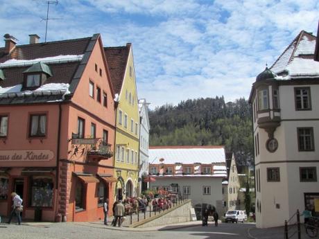 Fachadas de Fussen. Alemania