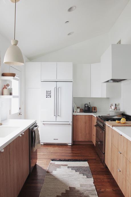 cocina techo inclinado