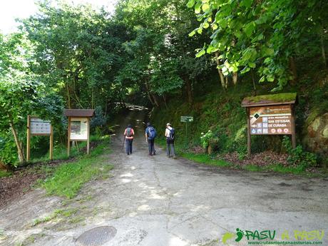 Pasada del Picayo: Inicio de la ruta en San Esteba