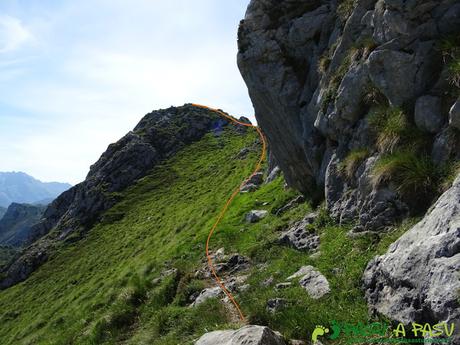 Ruta al Cueto Cerralosa y Jajao: Tramo final al Jajao