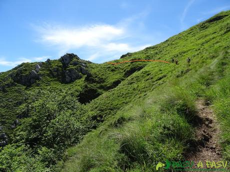 Pasada del Picayo: Ladera herbosa