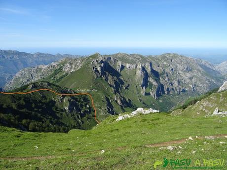 Ruta al Cueto Cerralosa y Jajao: Camino al Collado Galabín