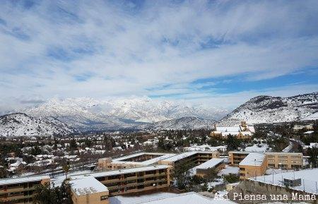 Santiago bajo la nieve