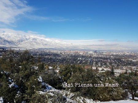Santiago bajo la nieve