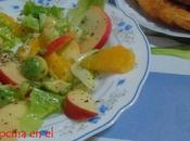 Ensalada manzana, aguacate citricos