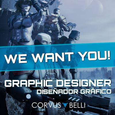 Eres diseñador/a gráfico y buscas empleo? Corvus Belli te lo ofrece