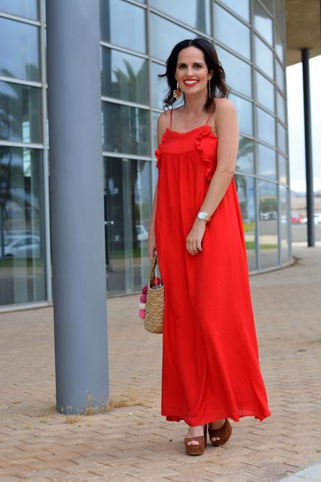 zara-red-dress-outfit-streetstyle