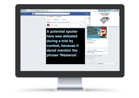 “Game of Spoils”, el plugin que censura los spoilers de Juego de Tronos