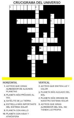 [DESCARGAS] ¿Te gustan los retos? Hoy traemos crucigramas sobre el Universo