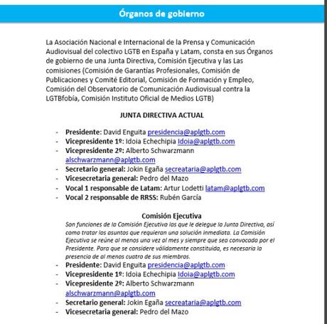 Se creó la APLGTB Primera Asociación de la Prensa y Comunicación Audiovisual del colectivo LGTB en España y Latam