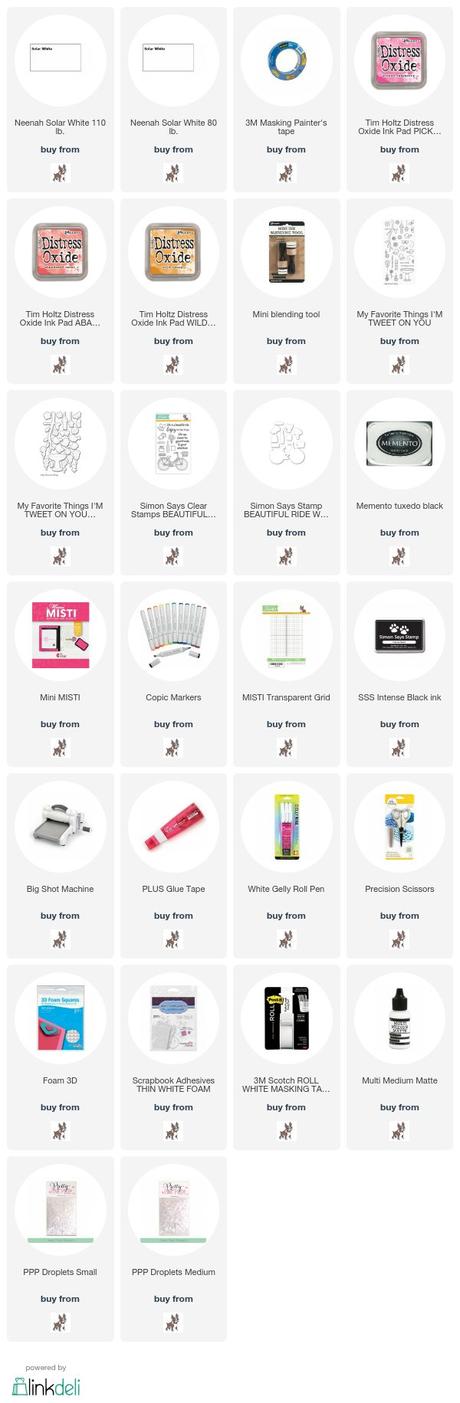 Summery scene with new Distress Oxide Colors