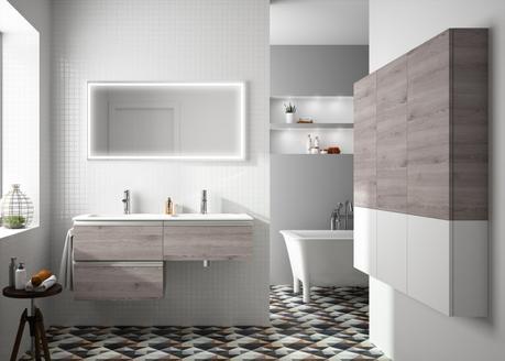 salgar serie spirit Salgar muebles y accesorios de baño muebles para baño mamparas lavabos de posar espejos antivaho decoración nórdica decoración moderna decoración de baños 