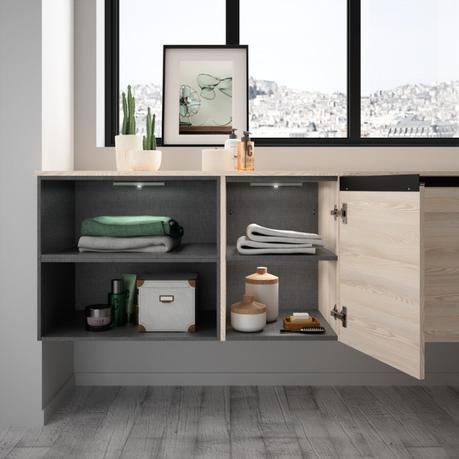 salgar serie spirit Salgar muebles y accesorios de baño muebles para baño mamparas lavabos de posar espejos antivaho decoración nórdica decoración moderna decoración de baños 