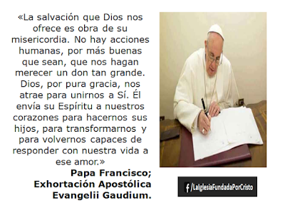 Comentario sobre la enseñanza católica de la salvación por gracia.