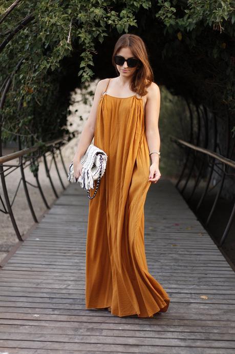 Vestido largo mostaza Vestido largo mostaza