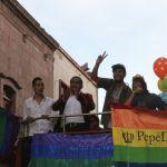 Realizan marcha del orgullo LGBT en San Luis Potosí: acude Lady Wuu