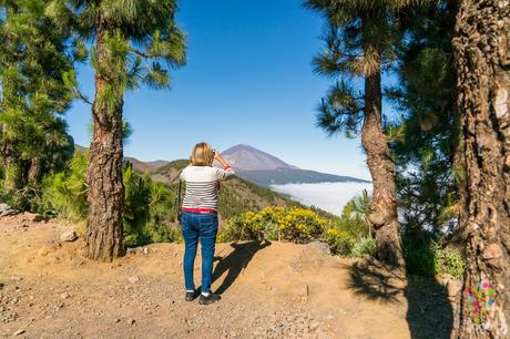 Mirador en la ruta para llegar al Teide - Blog de viajes Concha de viajes