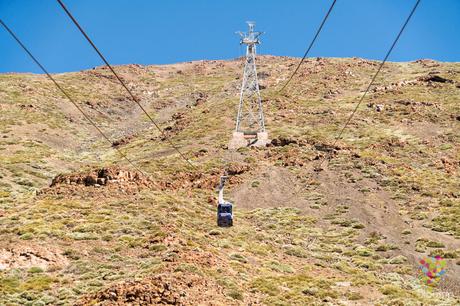 Teleférico para subir al volcán Teide en Tenerife