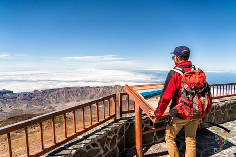 Mirador de la estación de altura del volcán Teide