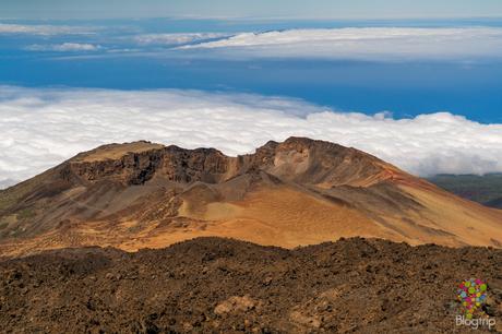 Mirador de Pico Viejo o montaña Chahorra en volcán Teide