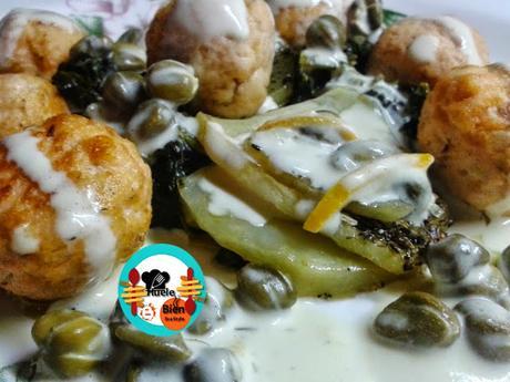 Salmón con salsa de papaya