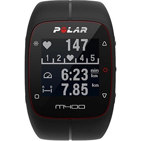 Polar M400 - Reloj de entrenamiento con GPS integrado y registro de actividad, color negro