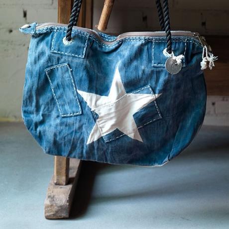 recicled denim canvas bag by Ali Lamu