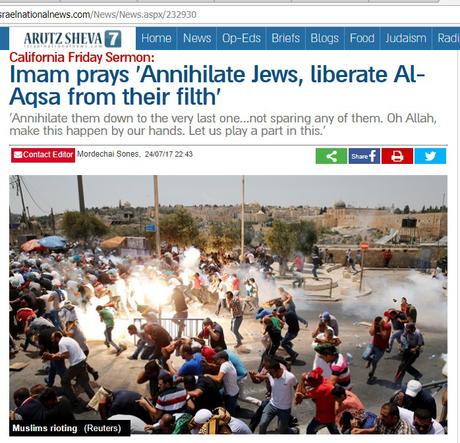 “¡Aniquilad a los judios!, ¡Liberad Al Aqsa de su inmundicia!”