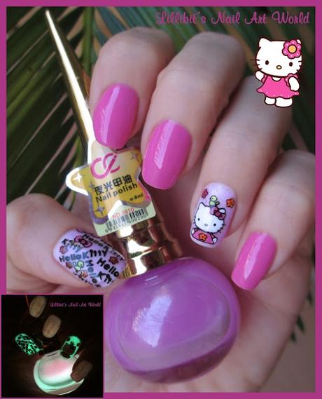 Hello Kitty con top glow in the dark 12 de Born Pretty Store